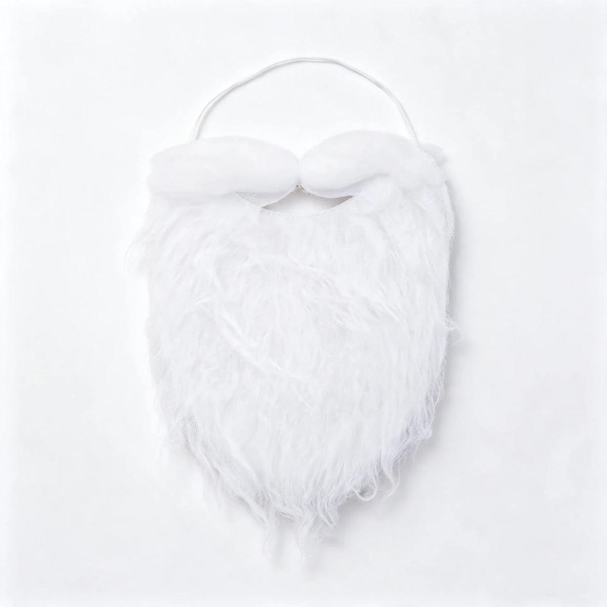 Santa Beard Long Curly Synthetic Adjustable Band