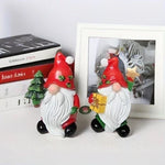 Santa Claus Figurine Durable & Weather-Resistant Playful Pose