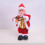 Santa Claus Figurine Hand-Painted Saxophone Tabletop Decor