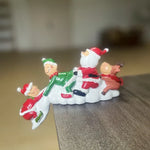 Santa Claus Figurine Handcrafted Ceramic Holiday Decor