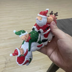 Santa Claus Figurine Handcrafted Ceramic Holiday Decor