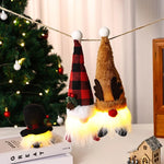 Santa Claus Figurine Soft-Glow LED Easy-Care Fabric