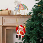 Santa Figure Plush Fabric Jingle Bells