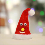 Santa Figure Plush Fabric Jingle Bells