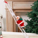 Santa Figure Plush Fabric Jingle Bells