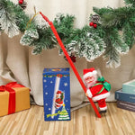 Santa Figure Plush Fabric Jingle Bells
