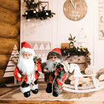 Santa Figurine Animated Dancing Red Finish