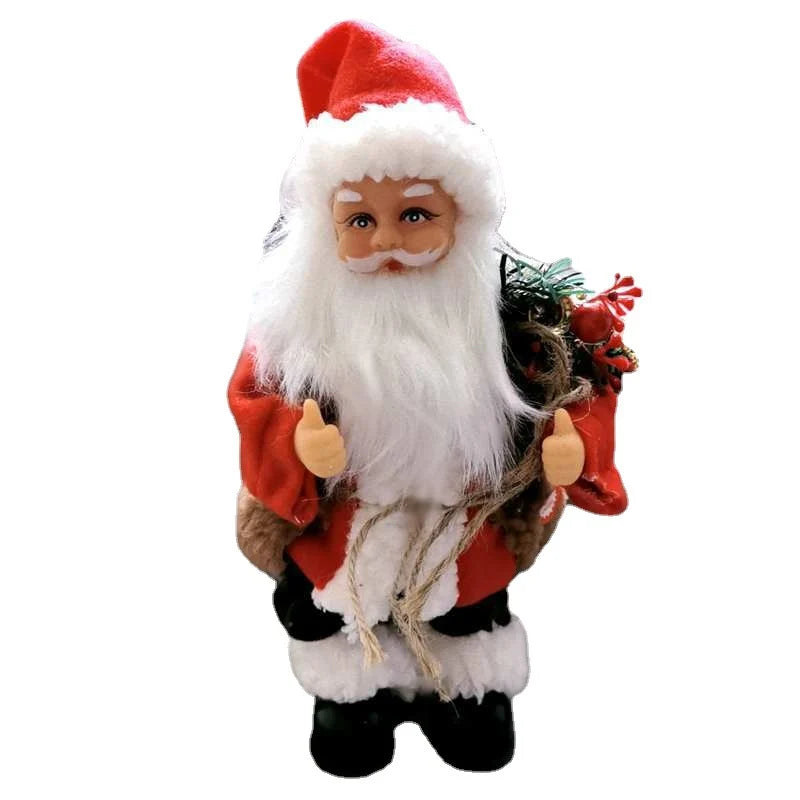 Santa Figurine Animated Dancing Red Finish