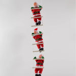 Santa Figurine Climbing Ladder 10 Inch Indoor & Outdoor