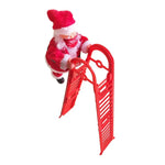 Santa Figurine Climbing Ladder Fiberglass & Mask Option