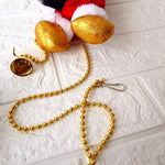 Santa Figurine Compact Soft Plush LED Pearl Necklace