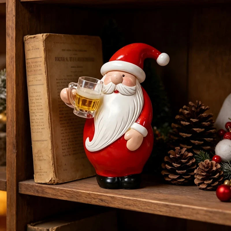 Santa Figurine Durable Polyresin Indoor & Outdoor