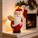 Santa Figurine Durable Polyresin Indoor & Outdoor