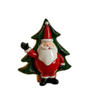 Santa Figurine Hand-Painted Ceramic Tabletop