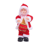 Santa Figurine Hand-Painted Saxophone-Playing Tabletop Decor