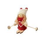 Santa Figurine Handmade Knitted Suit & Beard