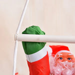 Santa Figurine Life-Like Playful 35 Inch Weather-Resistant