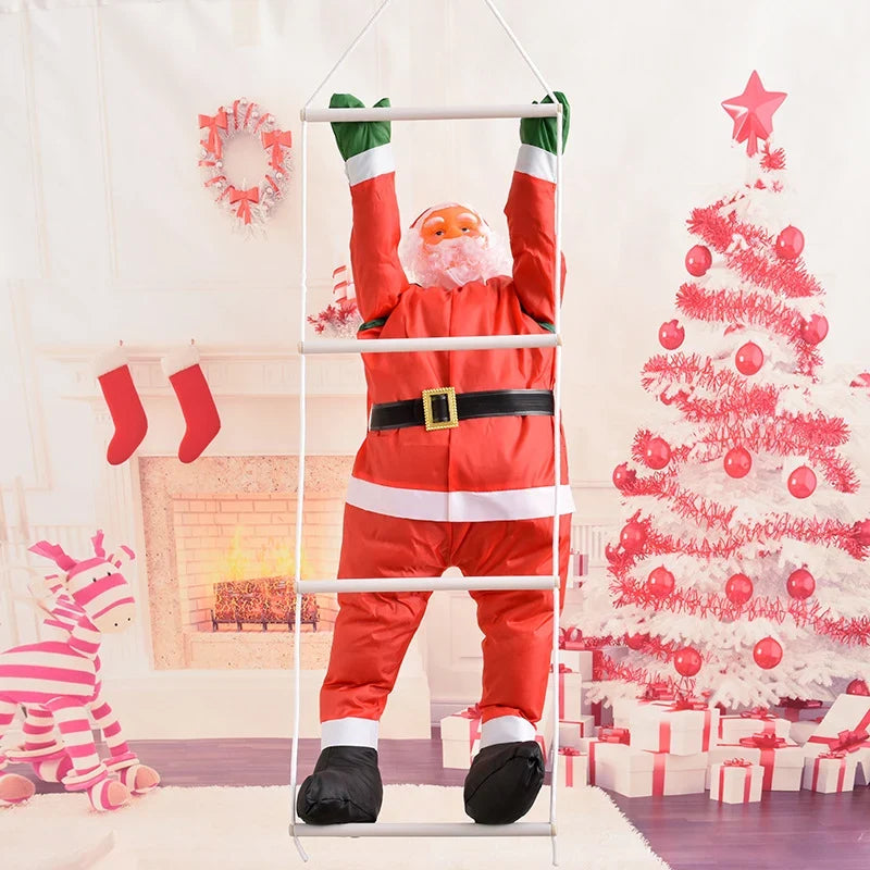 Santa Figurine Life-Like Playful 35 Inch Weather-Resistant