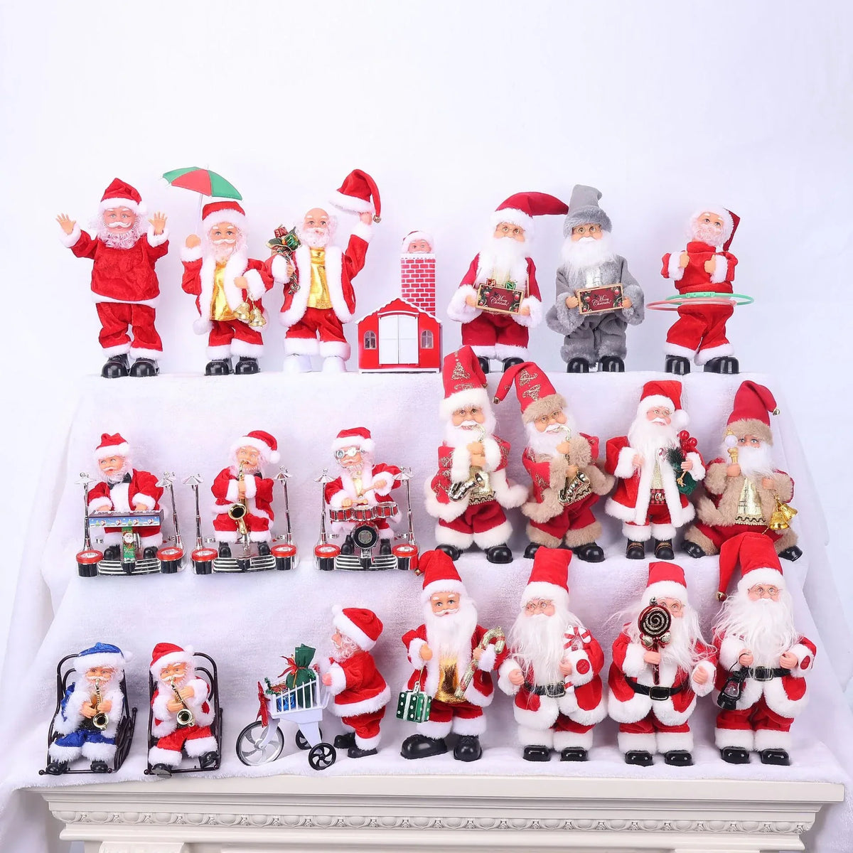 Santa Figurine Lifelike Detail With Lollipop