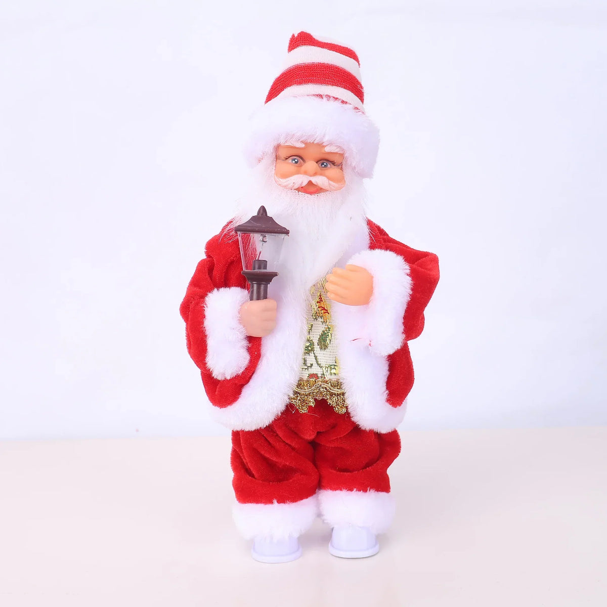 Santa Figurine Lifelike Detail With Lollipop