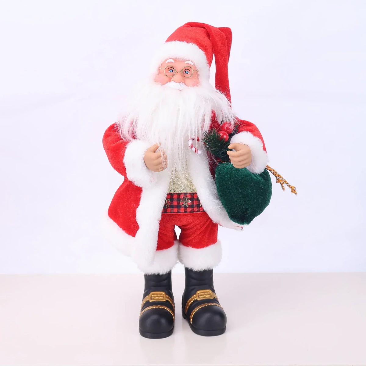 Santa Figurine Lifelike Detail With Lollipop