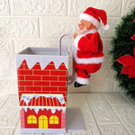 Santa Figurine Motorized Climbing Durable Plastic Indoor & Outdoor