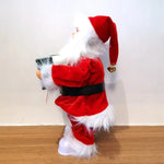 Santa Figurine Musical Fiberglass Set of 4