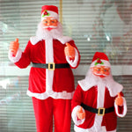 Santa Figurine Plush Red Suit Durable & Lightweight