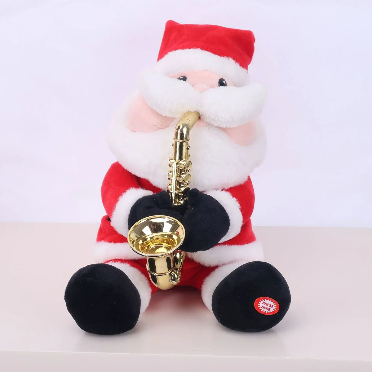 Santa Figurine Sculpted Detail With Lollipop