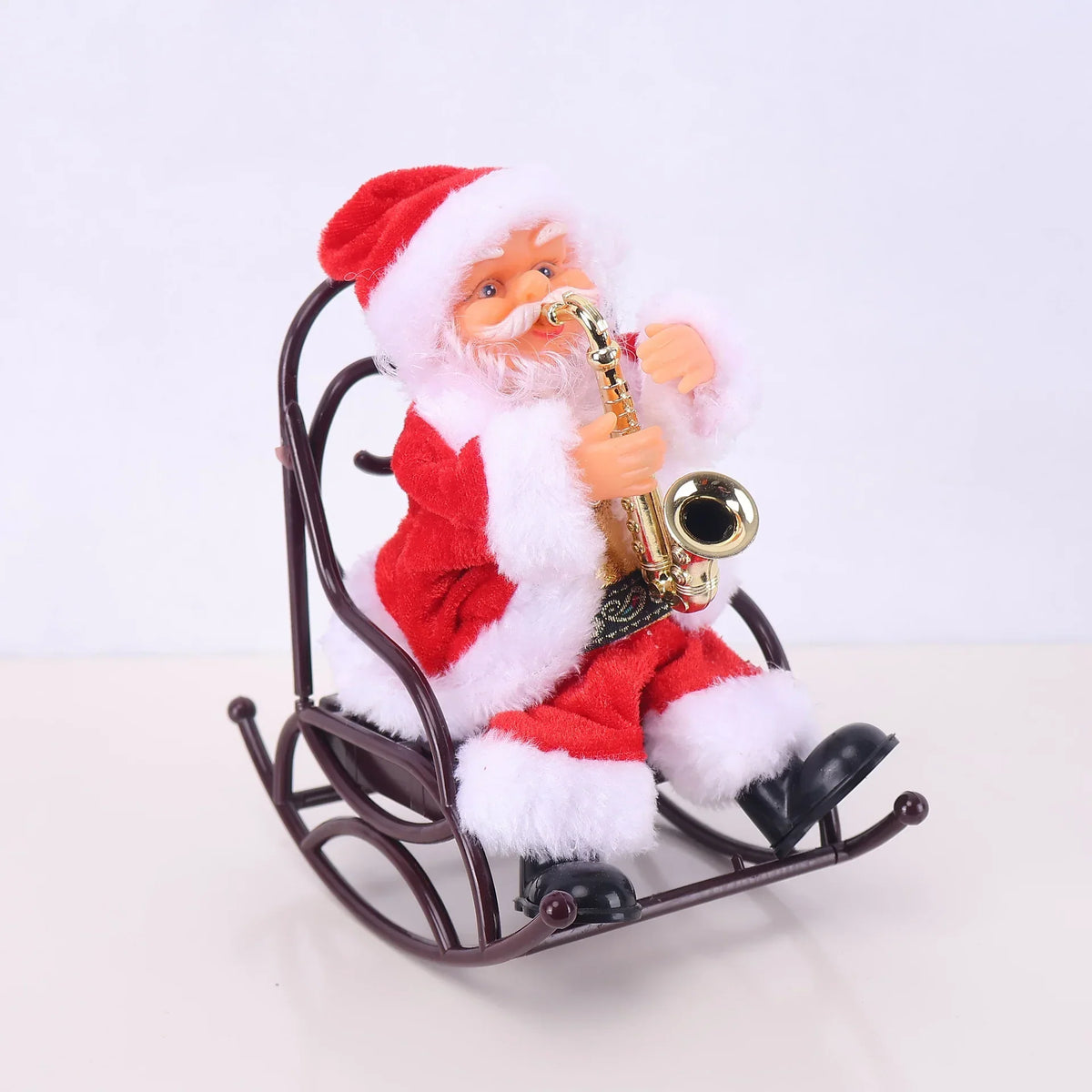 Santa Figurine Sculpted Detail With Lollipop