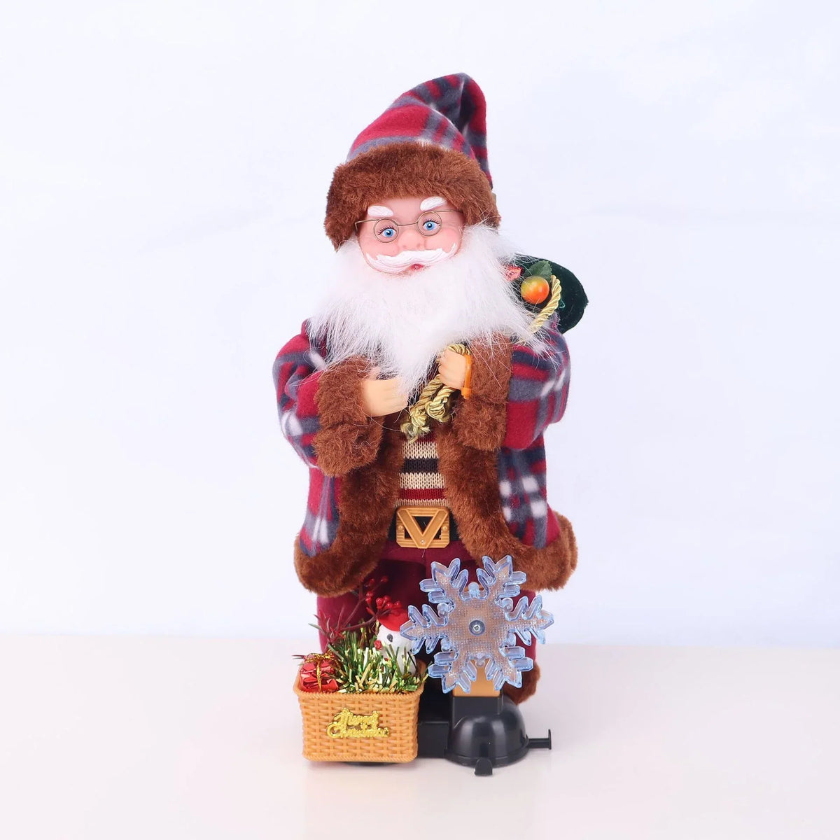 Santa Figurine Sculpted Detail With Lollipop