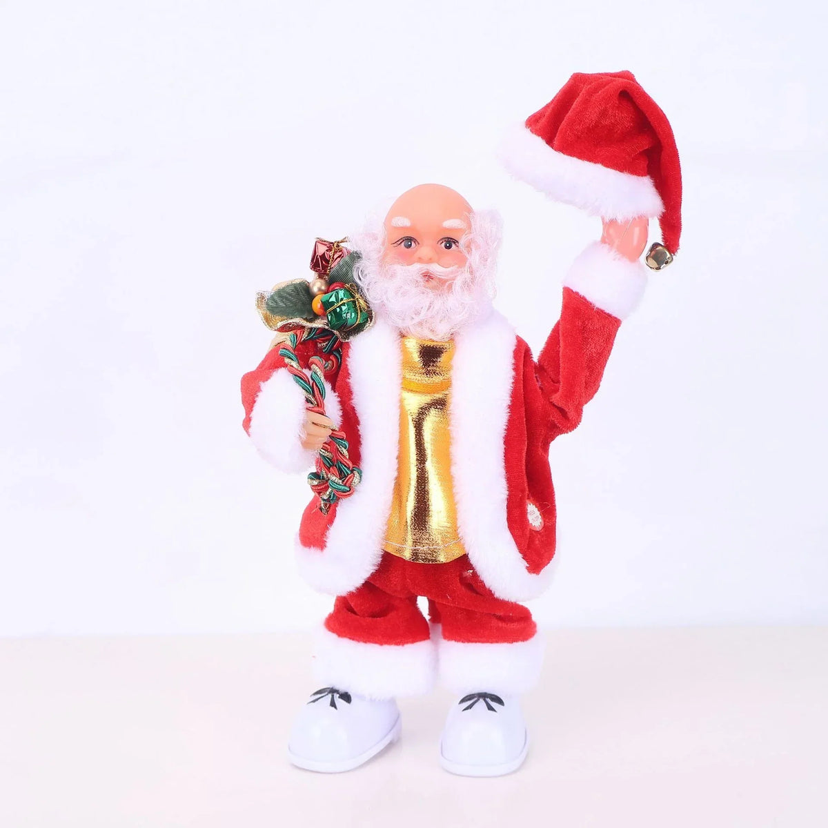 Santa Figurine Sculpted Detail With Lollipop