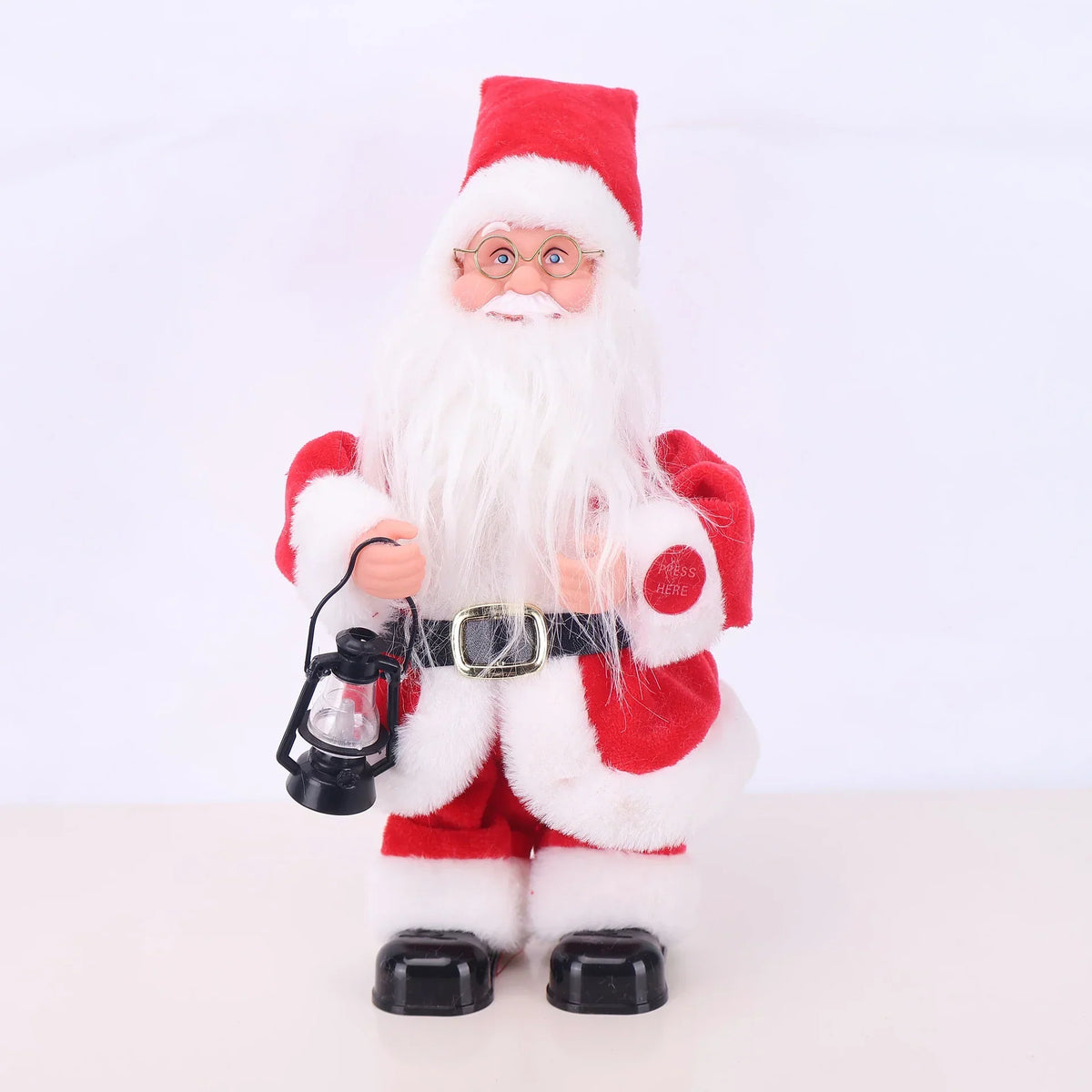 Santa Figurine Sculpted Detail With Lollipop