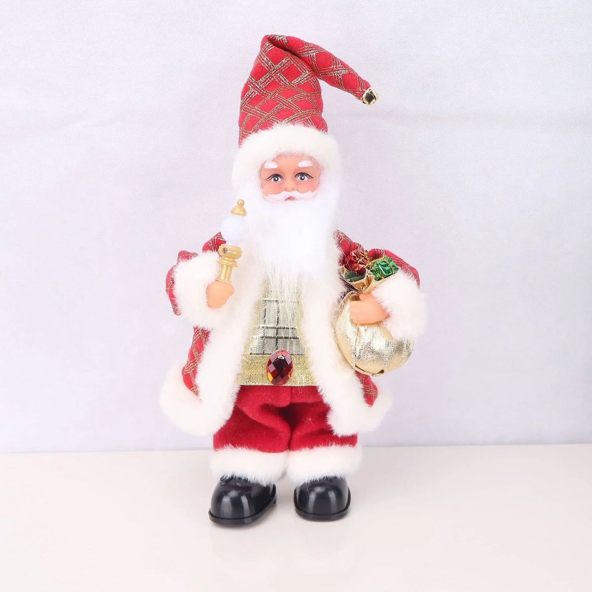 Santa Figurine Sculpted Detail With Lollipop