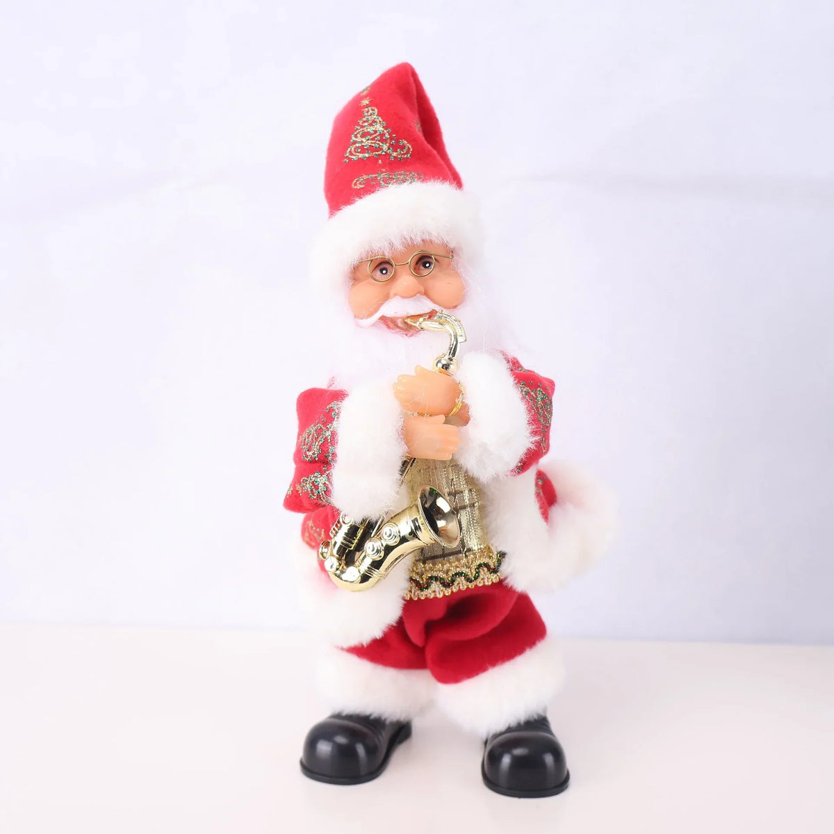 Santa Figurine Sculpted Detail With Lollipop