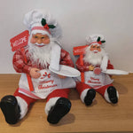 Santa Figurine Set Multiple Poses Durable Materials