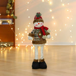 Santa Figurine Soft Plush Vibrant Detailed Tabletop Decor