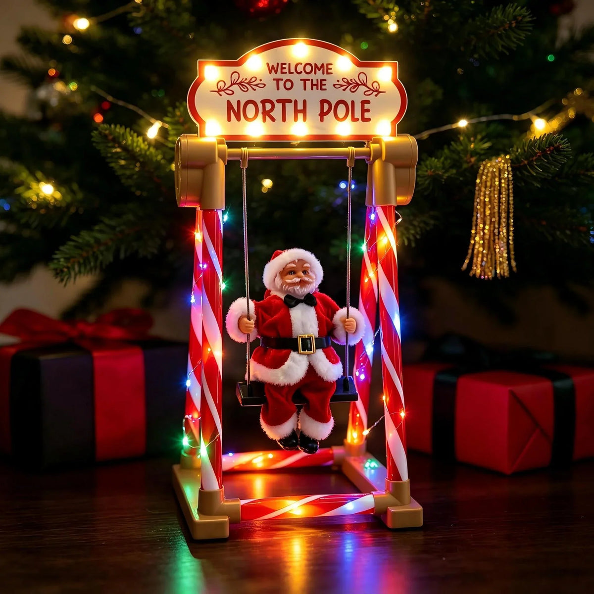 Santa Figurine Tabletop Swaying Motion 19.7 Inch
