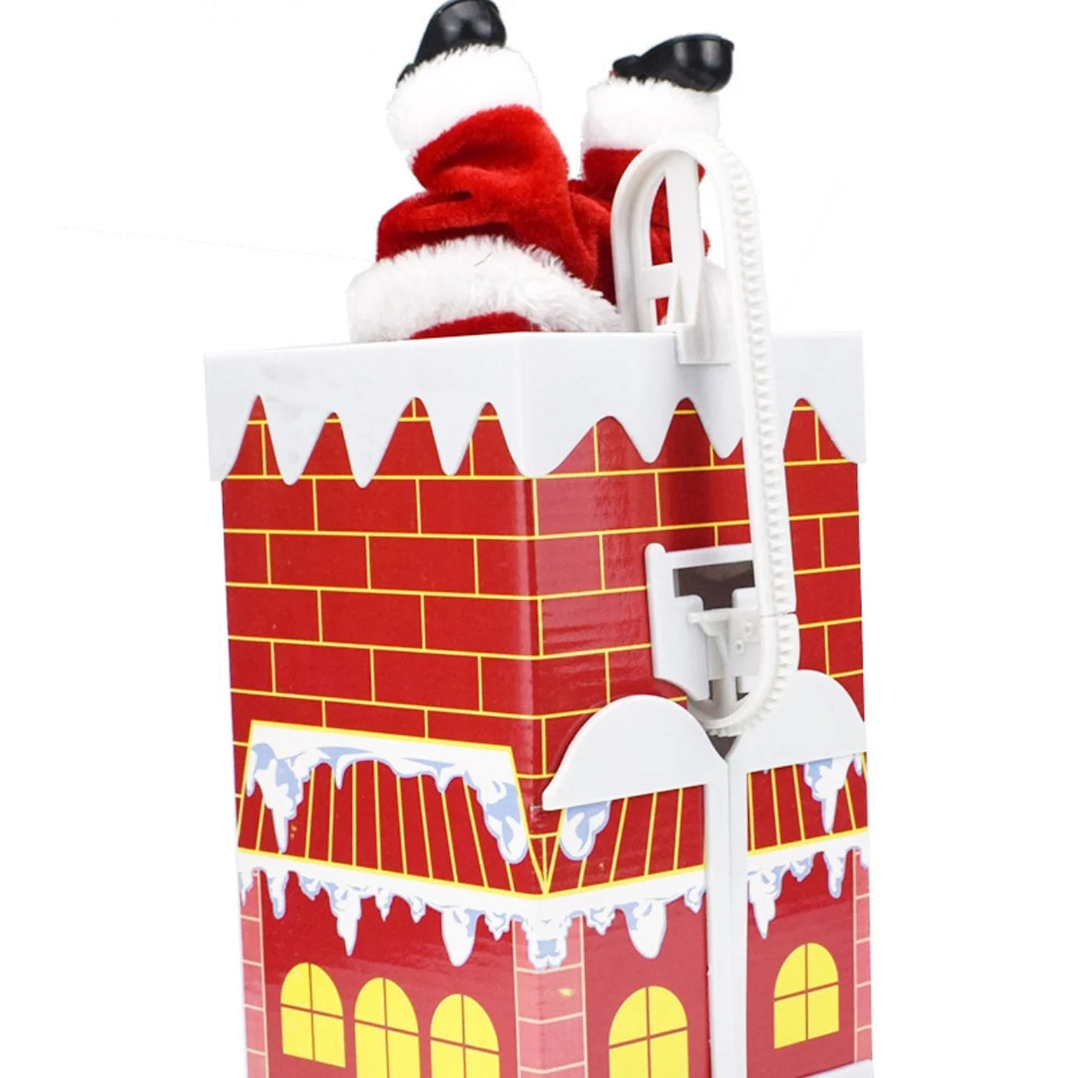 Santa Fireplace Decoration Durable Plastic & Vivid Colors