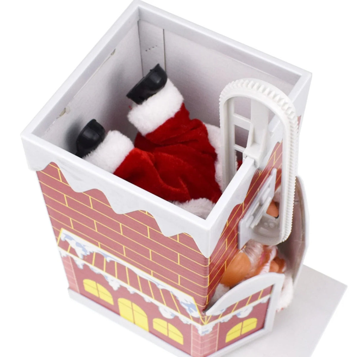 Santa Fireplace Decoration Durable Plastic & Vivid Colors