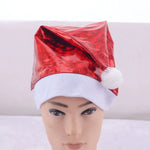 Santa Hat Fleece Faux Fur Trim & Pom-Pom