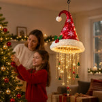 Santa Hat LED String Lights Festive Photo Prop