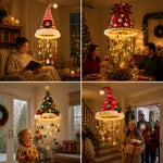 Santa Hat LED String Lights Festive Photo Prop