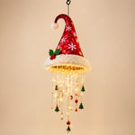 Santa Hat LED String Lights Festive Photo Prop
