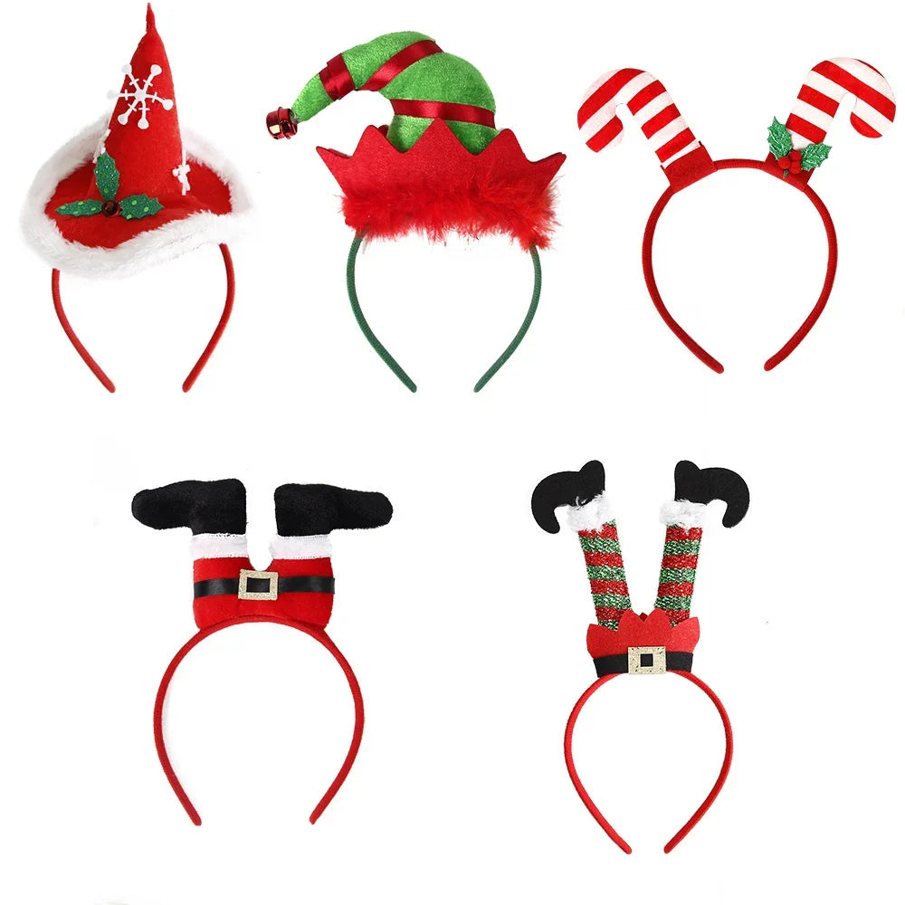 Santa Hat Plush Ears One Size Fits Most