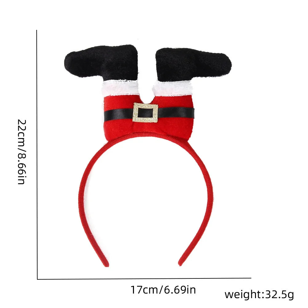 Santa Hat Plush Ears One Size Fits Most