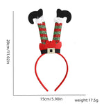 Santa Hat Plush Ears One Size Fits Most