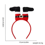 Santa Hat Plush Ears Soft & Durable Fabric