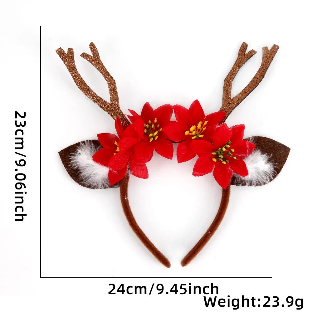 Santa Hat Plush Ears Soft & Durable Fabric