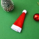 Santa Hat Soft Felt Red & White One Size